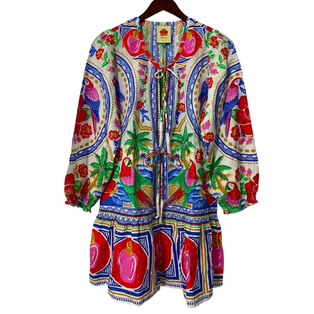 NWT FARM Rio Flowers Beach Dress Size S - Picture 5 of 8